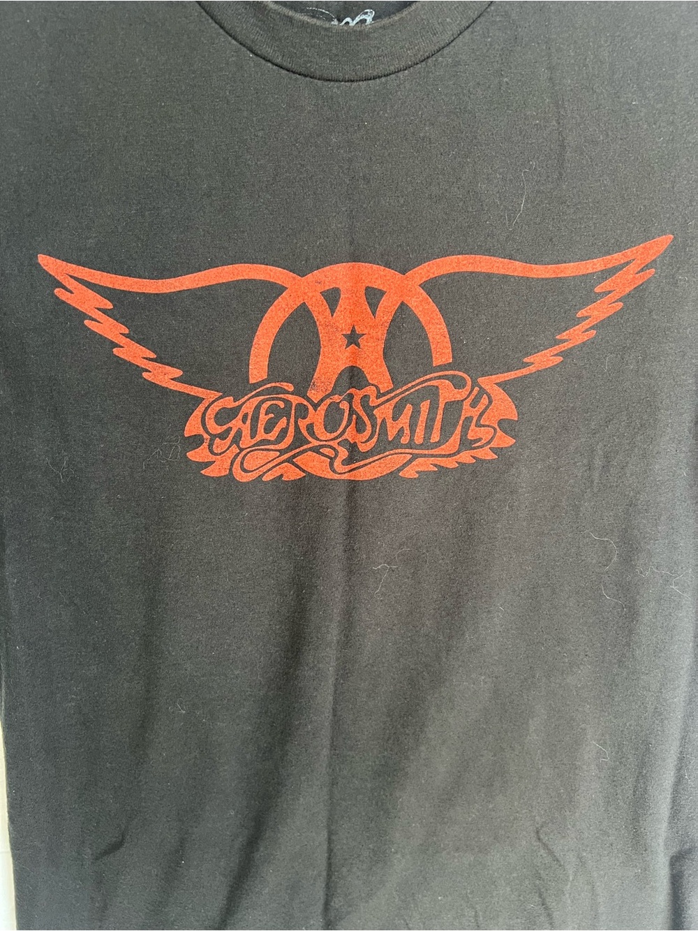 Aerosmith Classic Red Wings Logo Black Rock Tee 2019 size S - Picture 3 of 6